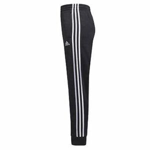 Kids Adidas Black and White Sweatpants with Iconic Stripes